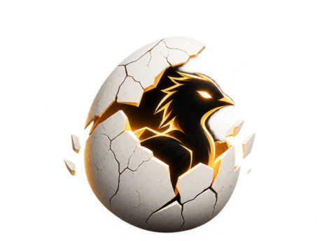Hatched Codex mascot: a chick hatching from a cracked egg